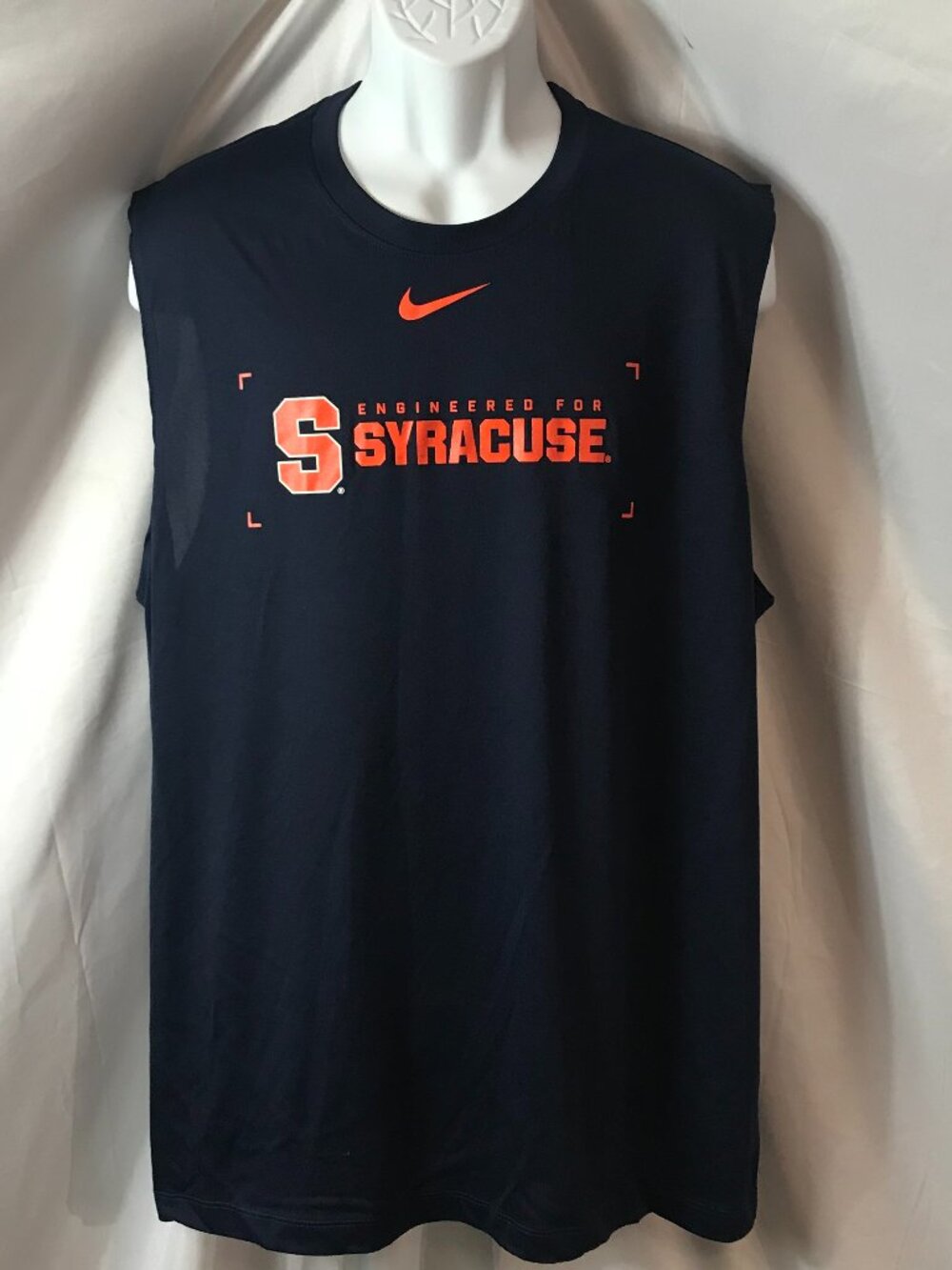 Nike Syracuse University Activewear Athletic Sport Cut Muscle Shirt